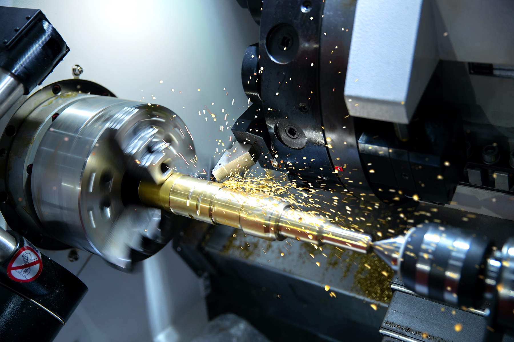 CNC turning of a precision machined shaft for an OEM component.